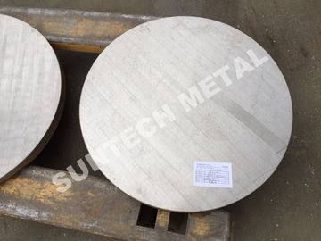চীন SB265 Gr.1 Titanium / Carbon Steel Clad Tubesheet for Condensers সরবরাহকারী